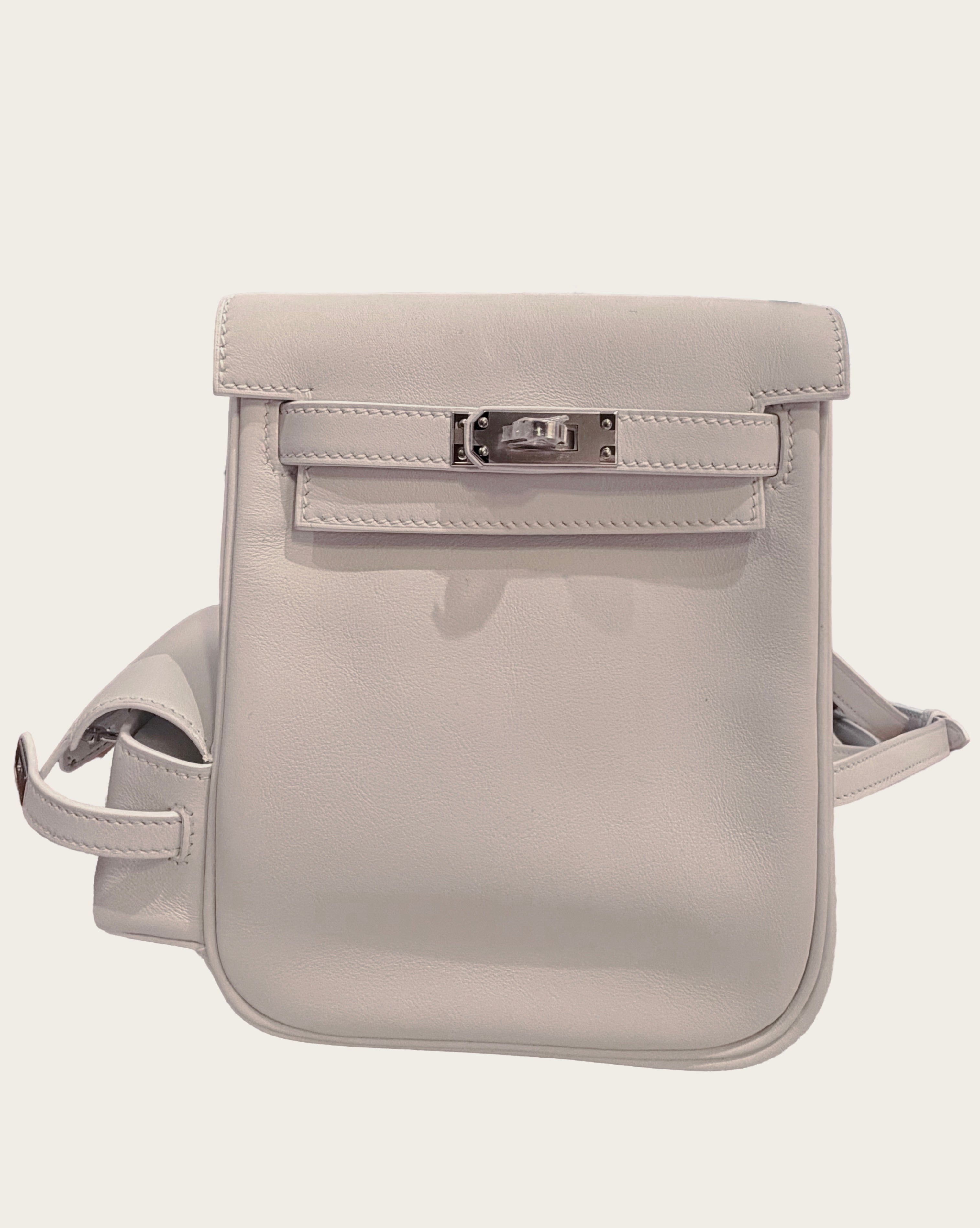 全新 HERMÈS 愛馬仕 Kelly Jump Swift牛皮 白色銀扣 W刻2024年